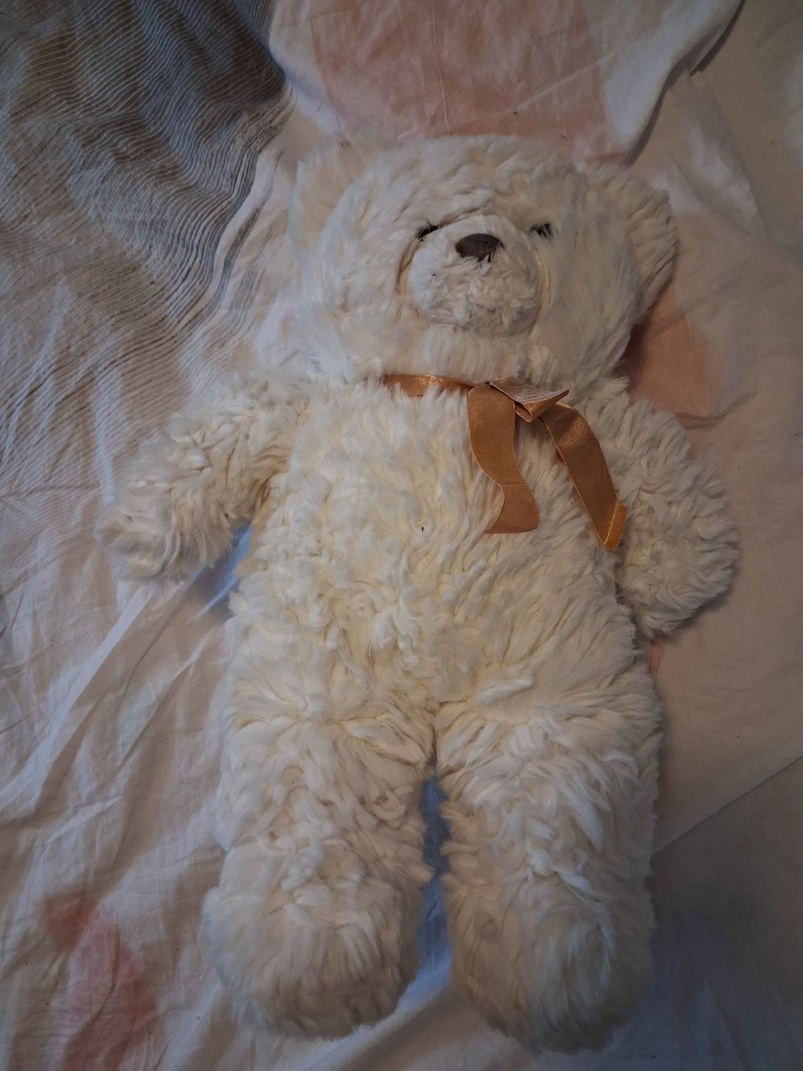 Peluche ours blanc